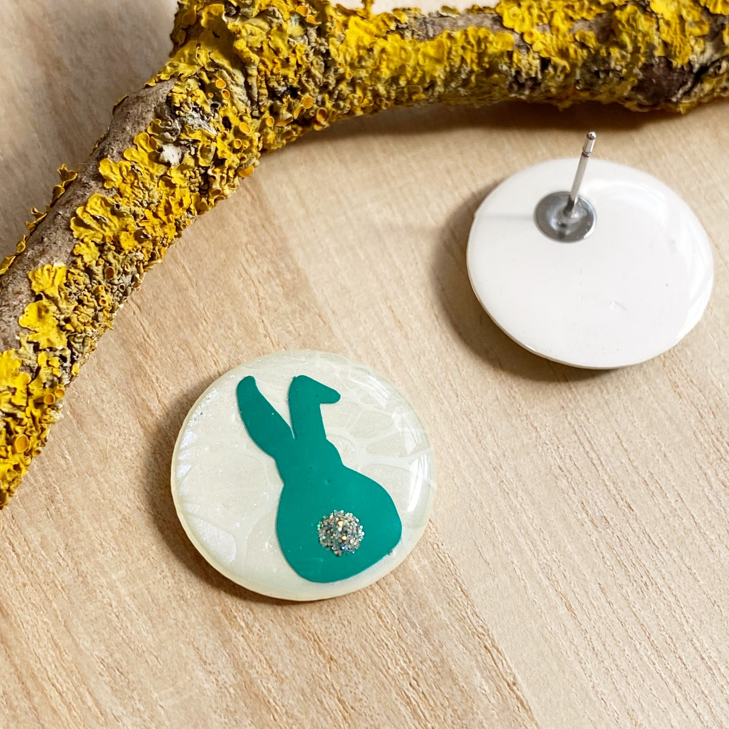 Easter Bunny Earrings | Green