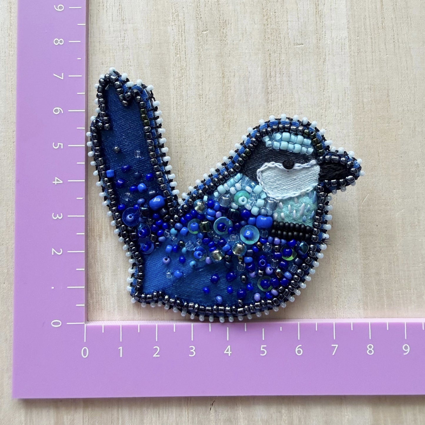 Splendid Fairy Wren | Beaded Brooch