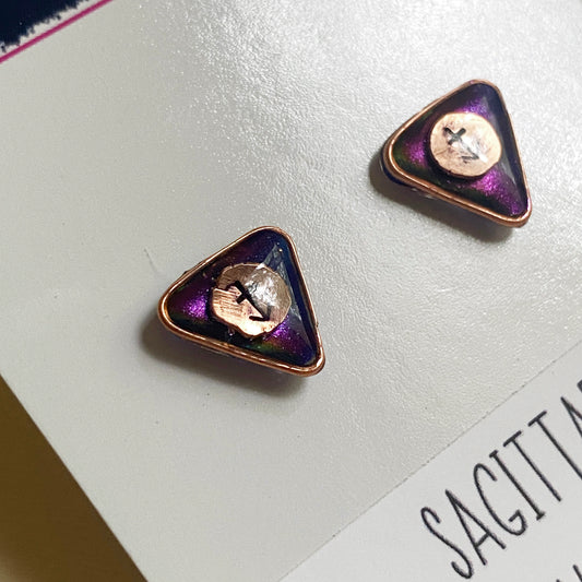 Zodiac Star Sign Earrings | Sagittarius