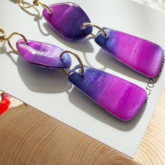 Amalfi | Dangle Earrings | Purple