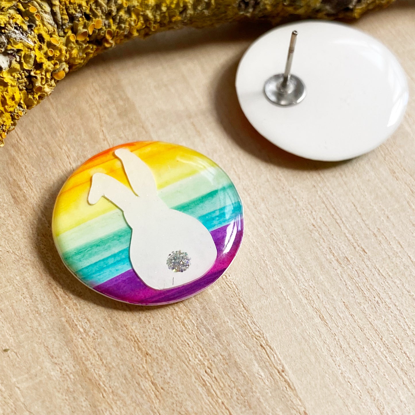 Easter Bunny Earrings | Rainbow