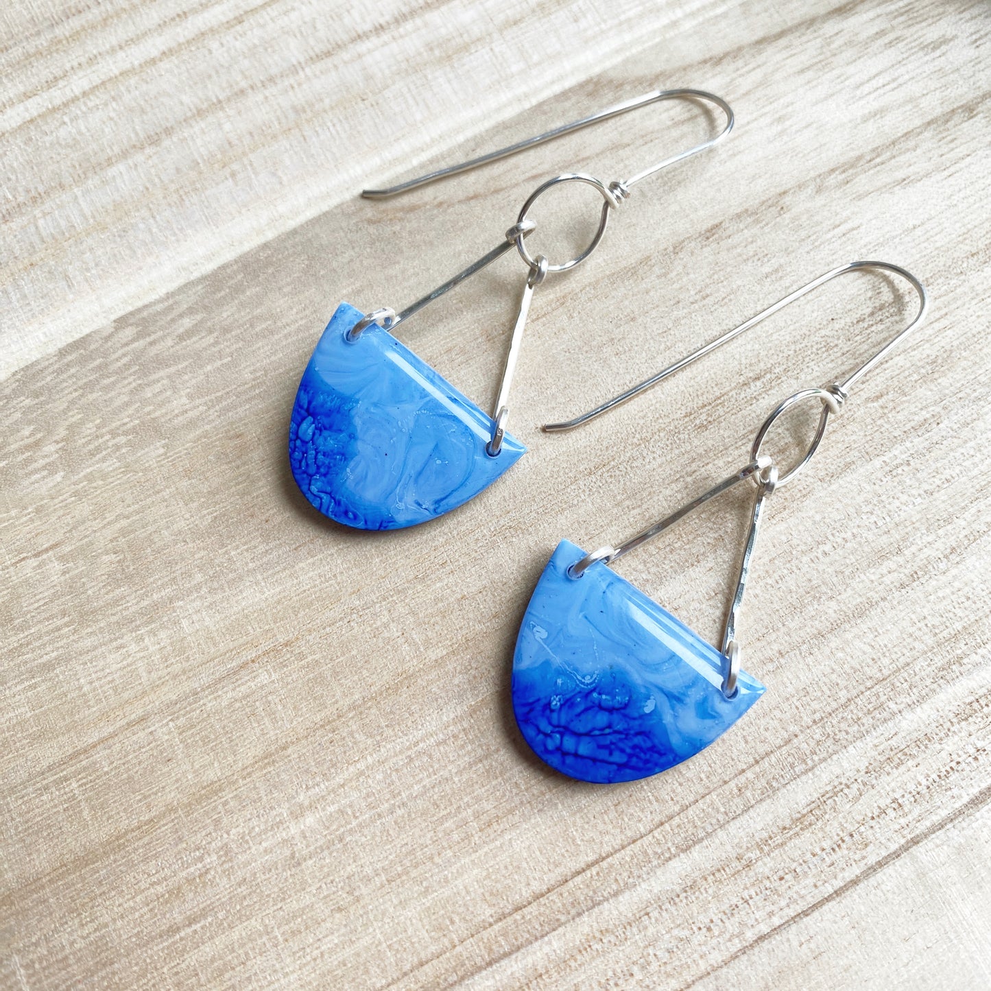 Iris | Marbled Blue Dangles