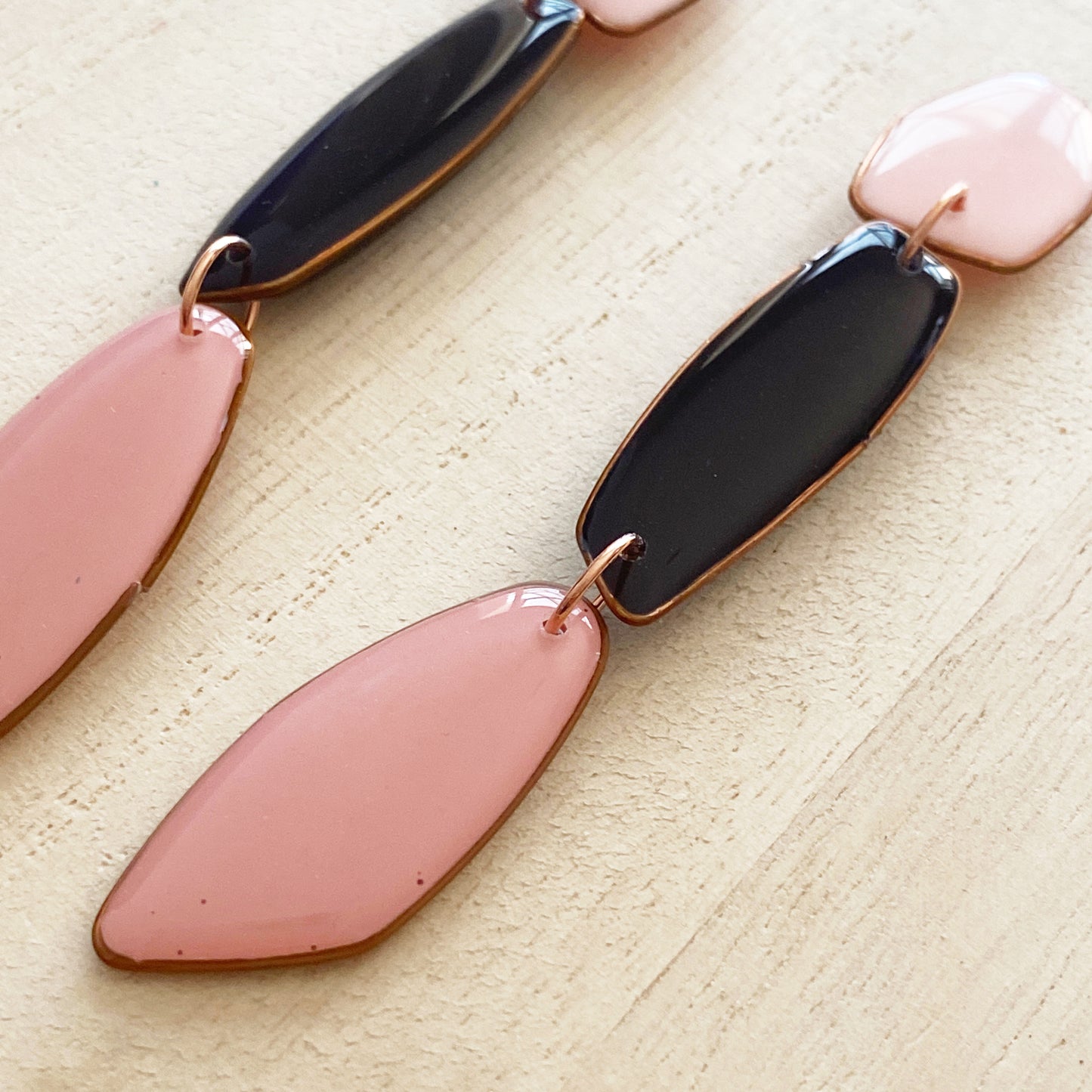 Amalfi | Pink & Navy Blue Earrings