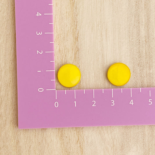Small Stud Earrings | Yellow