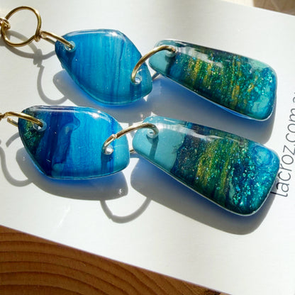 Amalfi | Dangle Earrings | Blue