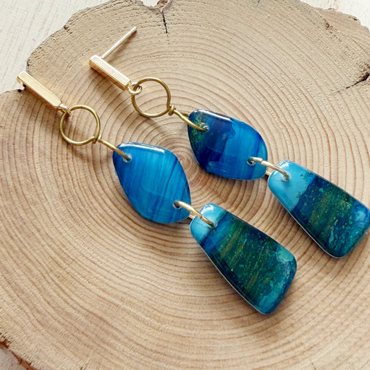 Amalfi | Dangle Earrings | Blue