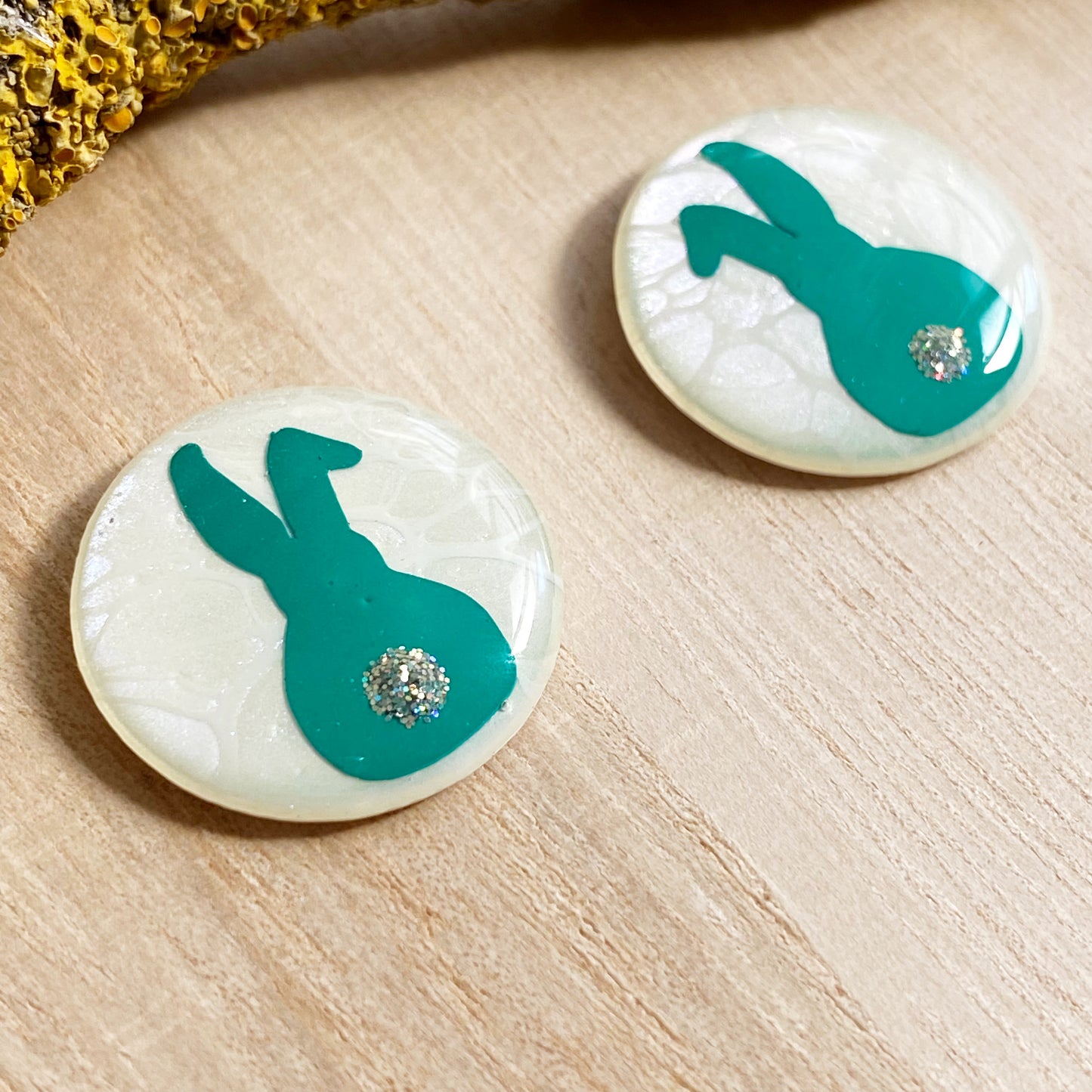 Easter Bunny Earrings | Green