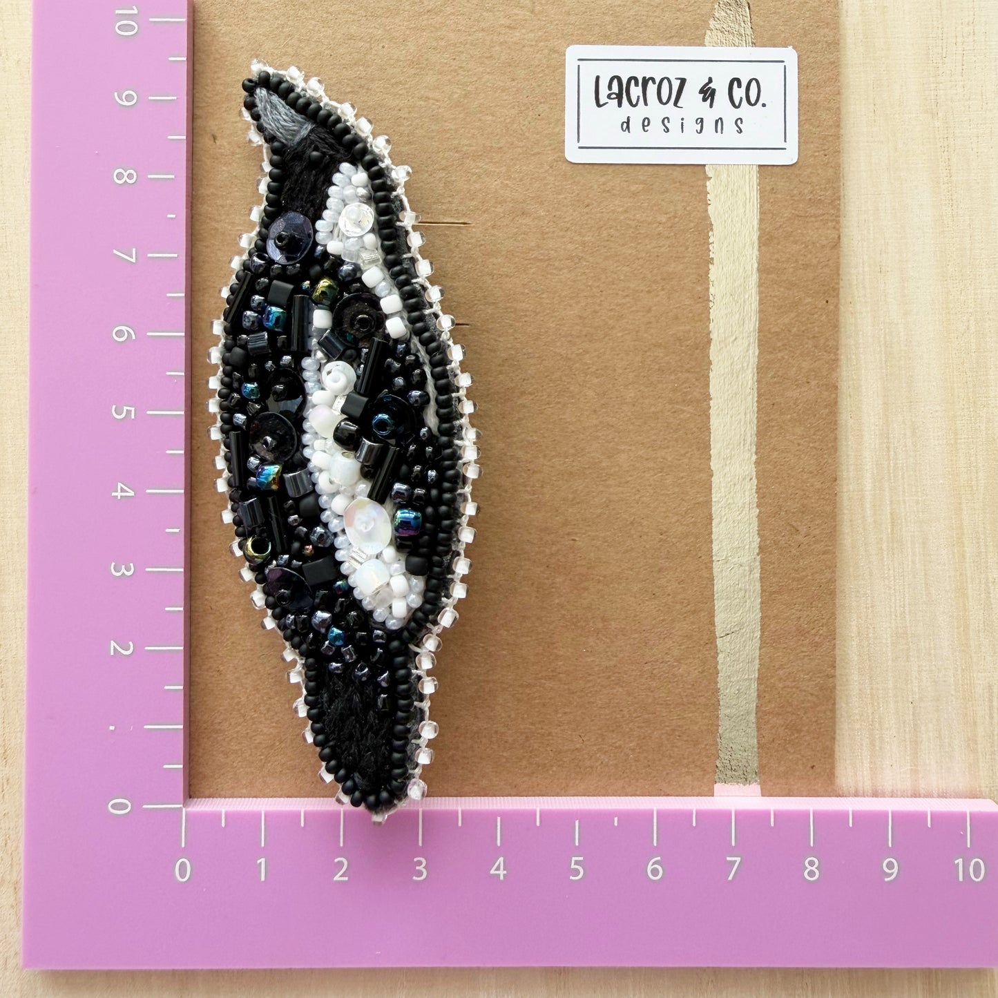 Magpie | Beaded Brooch