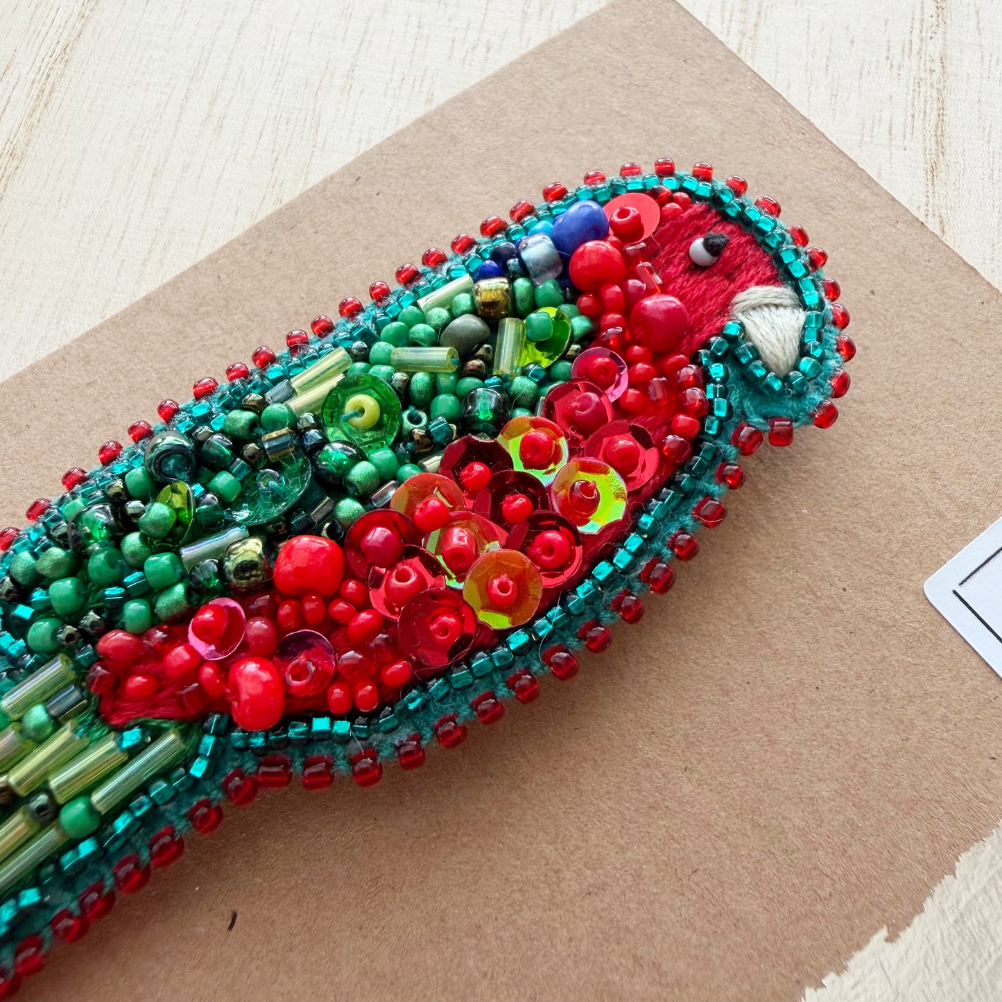 King Parrot | Beaded Brooch
