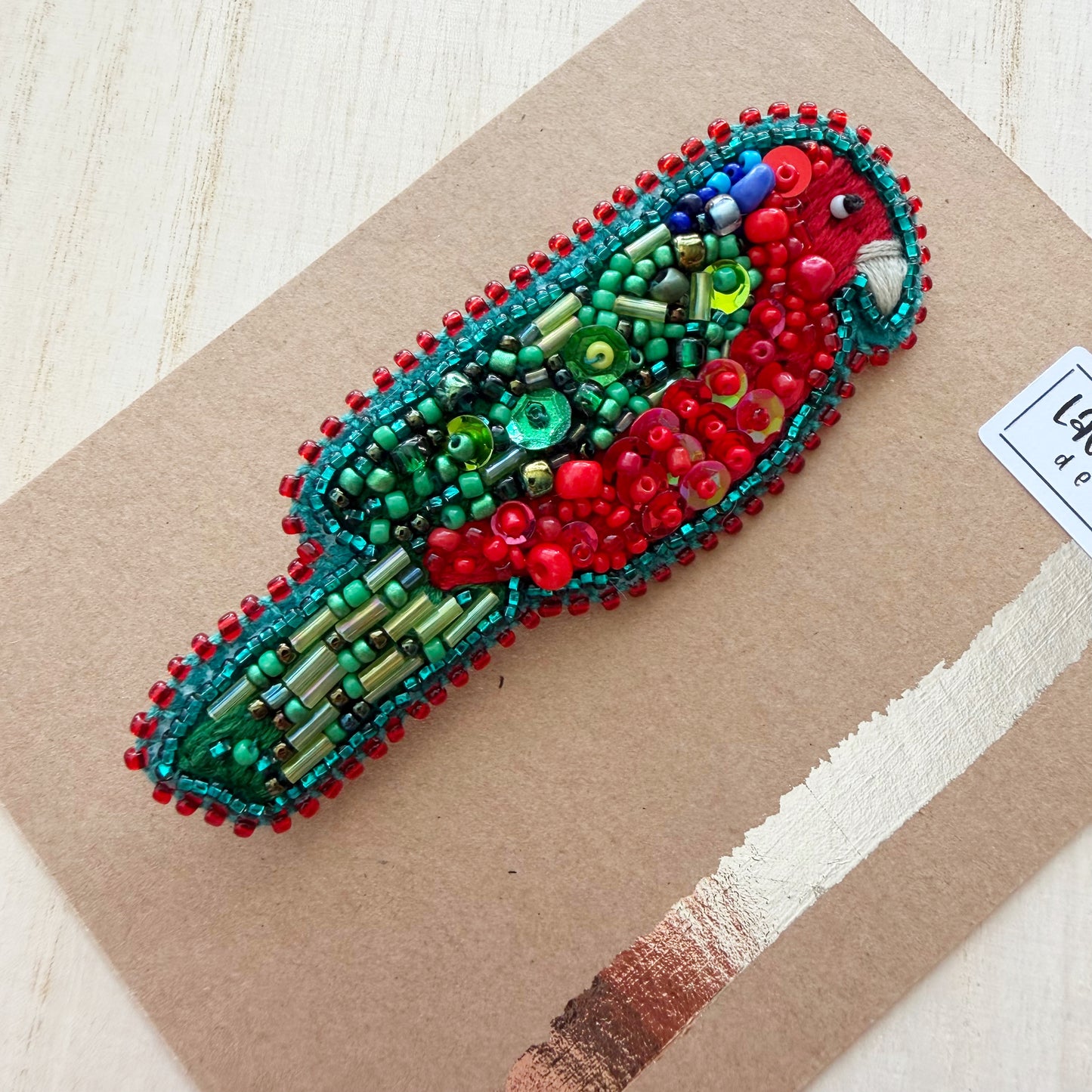 King Parrot | Beaded Brooch