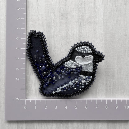 Splendid Fairy Wren | Beaded Brooch