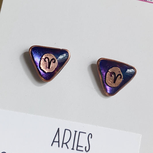 Zodiac Star Sign Earrings | Aries