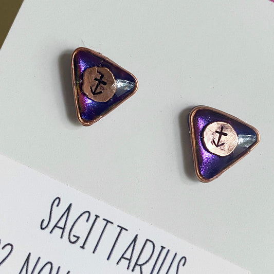 Zodiac Star Sign Earrings | Sagittarius