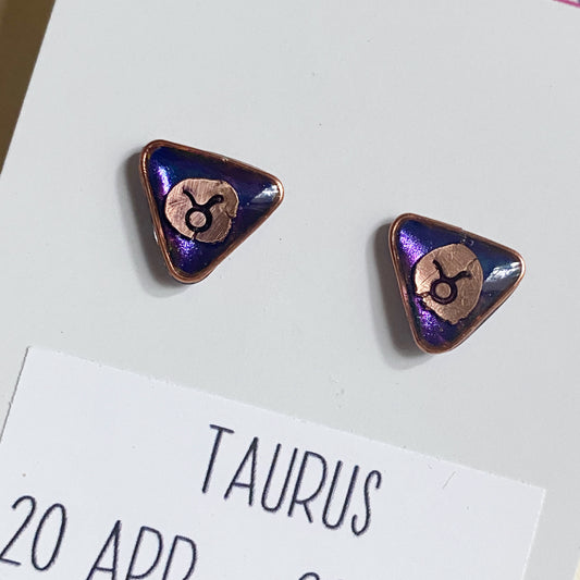 Zodiac Star Sign Earrings | Taurus