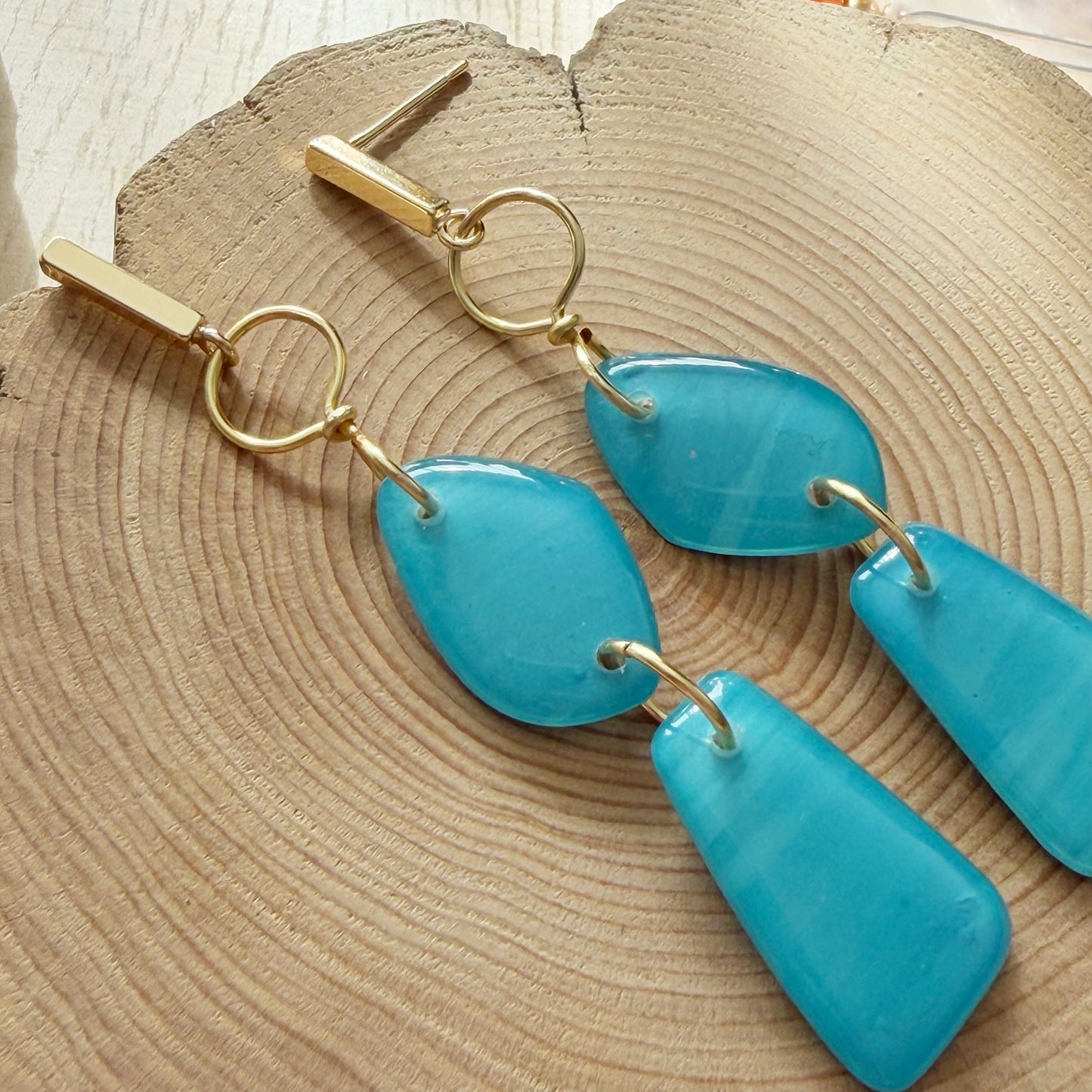 Amalfi | Dangle Earrings | Light Blue