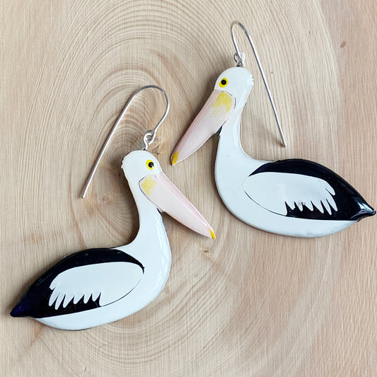 Pelican Earrings | grand size
