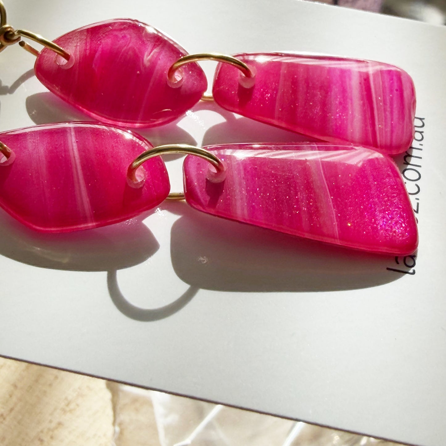 Amalfi | Dangle Earrings | Pink