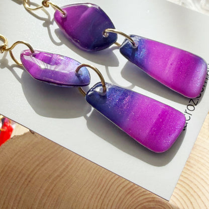 Amalfi | Dangle Earrings | Purple