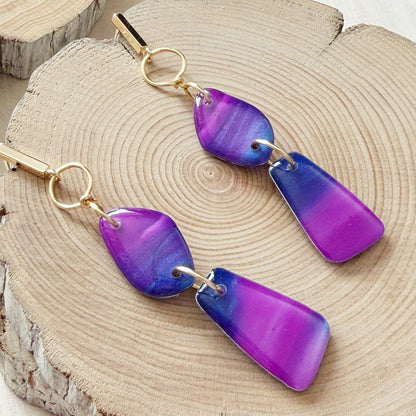 Amalfi | Dangle Earrings | Purple