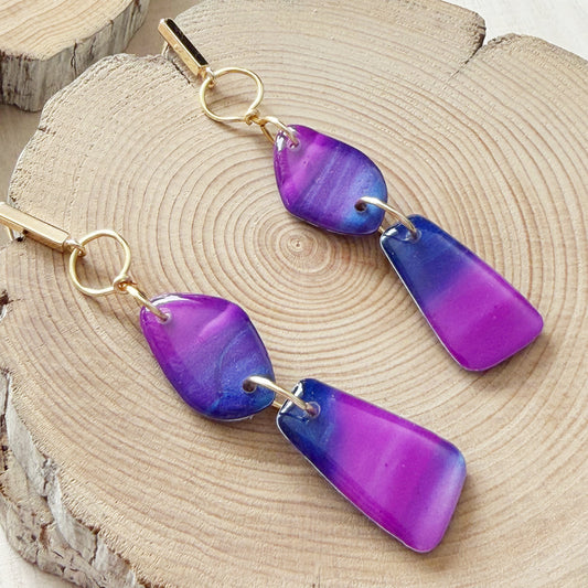 Amalfi | Dangle Earrings | Purple
