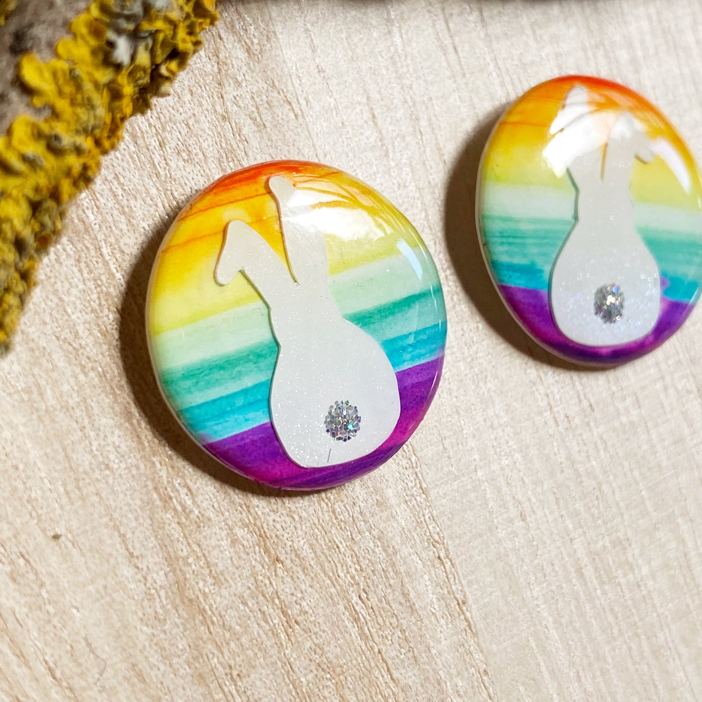 Easter Bunny Earrings | Rainbow