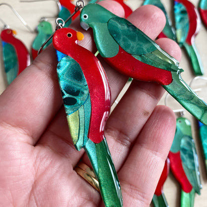 Lacroz Creations Earrings Australian King Parrot Earrings