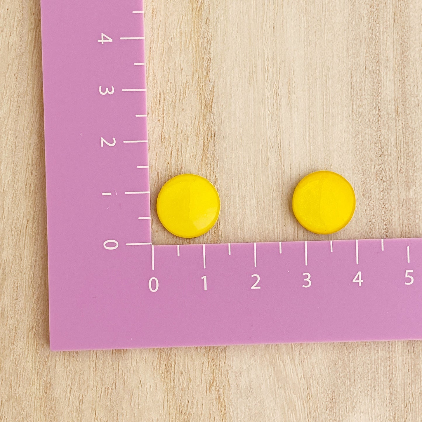 Small Stud Earrings | Yellow